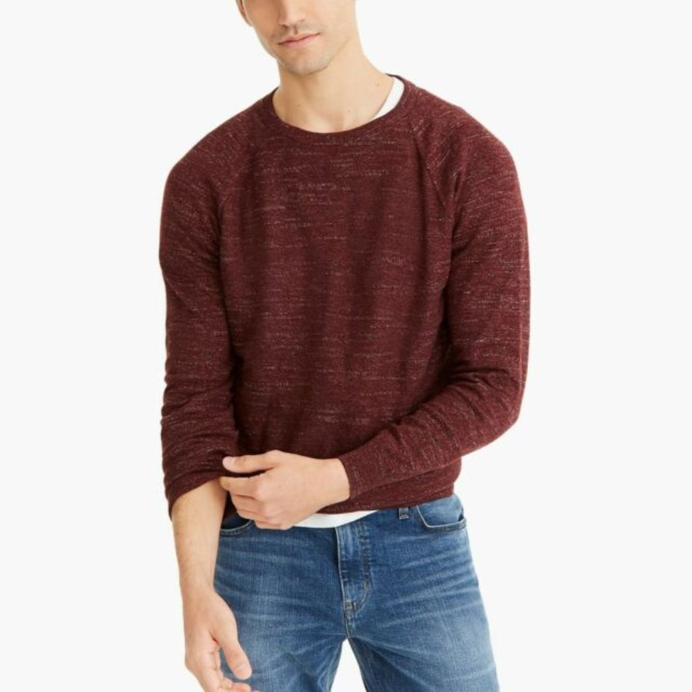 Vintage Maroon Crewneck Wool Sweater